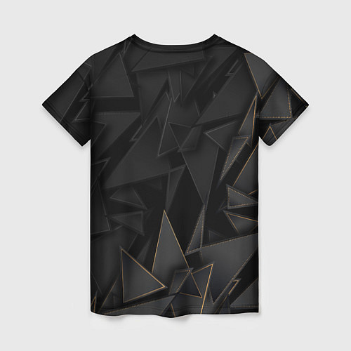 Женская футболка Counter-Strike 2 golden poly / 3D-принт – фото 2