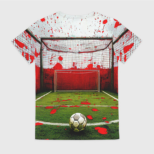 Женская футболка Мини-футбол / 3D-принт – фото 2