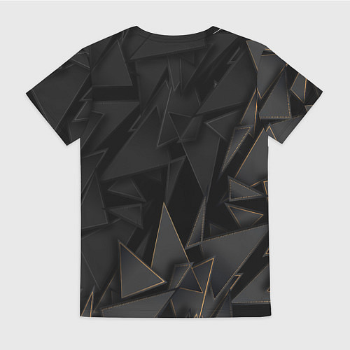 Женская футболка Pink Floyd golden poly / 3D-принт – фото 2