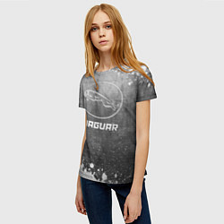 Футболка женская Jaguar - grey gradient, цвет: 3D-принт — фото 2