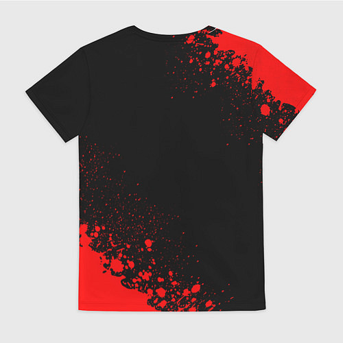 Женская футболка Everton - red gradient вертикально / 3D-принт – фото 2