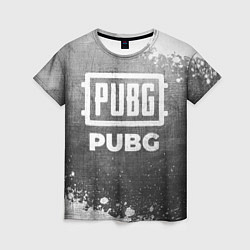 Футболка женская PUBG - grey gradient, цвет: 3D-принт
