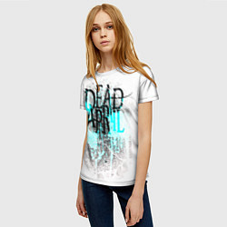 Футболка женская Dead by april краски, цвет: 3D-принт — фото 2