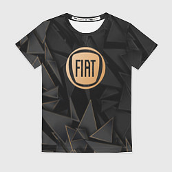 Футболка женская Fiat golden poly, цвет: 3D-принт