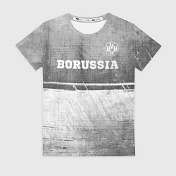 Футболка женская Borussia - grey gradient посередине, цвет: 3D-принт