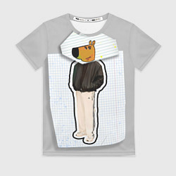 Женская футболка Чиловый парень - свидетель мем