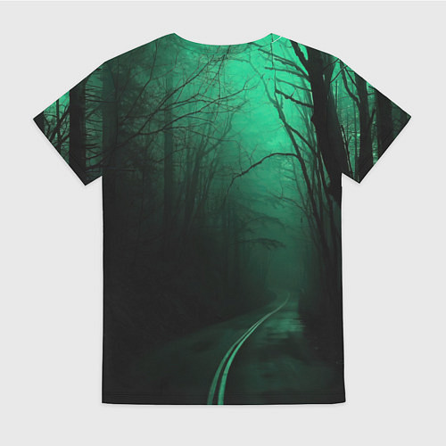 Женская футболка Сектор газа зеленый фон / 3D-принт – фото 2