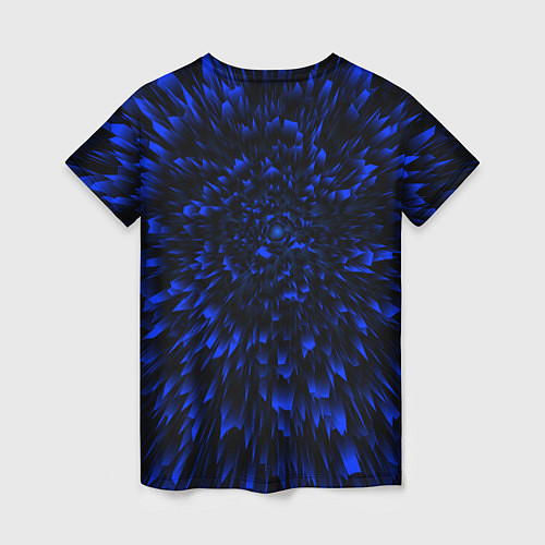 Женская футболка David Bowie blue energy / 3D-принт – фото 2