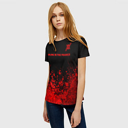Футболка женская Darling in the FranXX - red gradient посередине, цвет: 3D-принт — фото 2