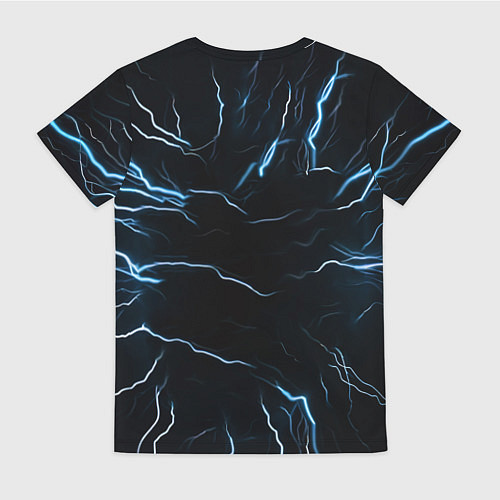 Женская футболка Маска голкипера в молниях / 3D-принт – фото 2