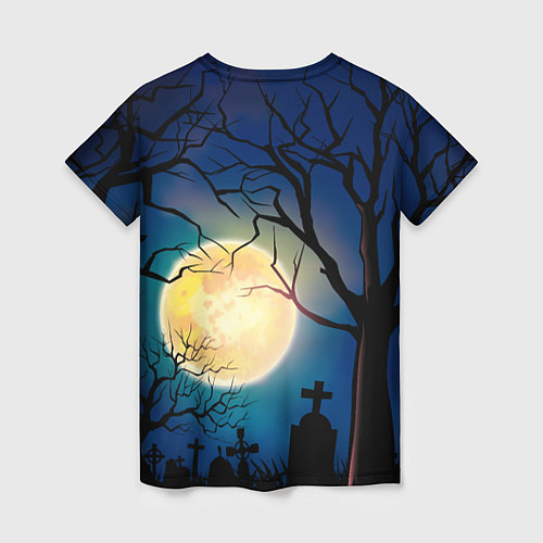 Женская футболка Юрий Хой полнолуние / 3D-принт – фото 2