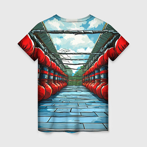 Женская футболка Зал Муай Тай / 3D-принт – фото 2