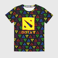 Женская футболка Dota pattern witcher