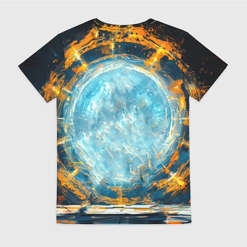 Женская футболка Кунг-фу боец / 3D-принт – фото 2