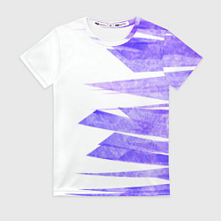 Футболка женская Color white purple, цвет: 3D-принт