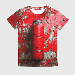 Женская футболка Красная боксерская груша