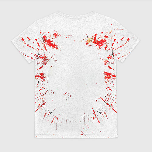 Женская футболка Красные бойцовские перчатки на белом / 3D-принт – фото 2