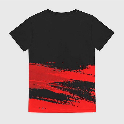 Женская футболка Manchester City - red gradient посередине / 3D-принт – фото 2