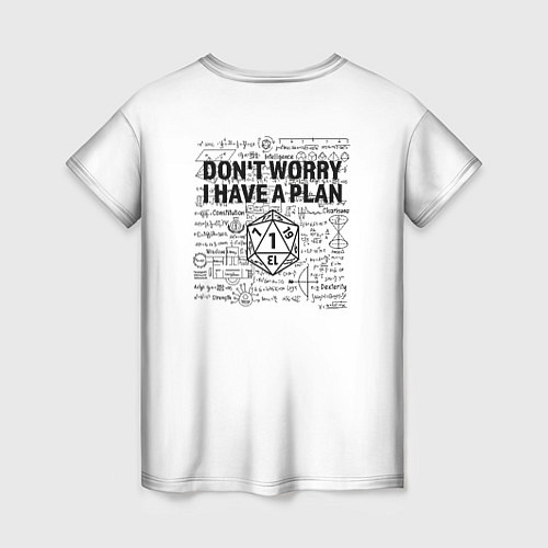 Женская футболка Chaotic dumb card / 3D-принт – фото 2