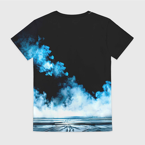 Женская футболка Боец джиу-джитсу в дыму / 3D-принт – фото 2