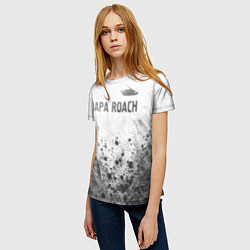 Футболка женская Papa Roach - white gradient посередине, цвет: 3D-принт — фото 2
