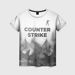 Футболка женская Counter Strike - white gradient посередине, цвет: 3D-принт