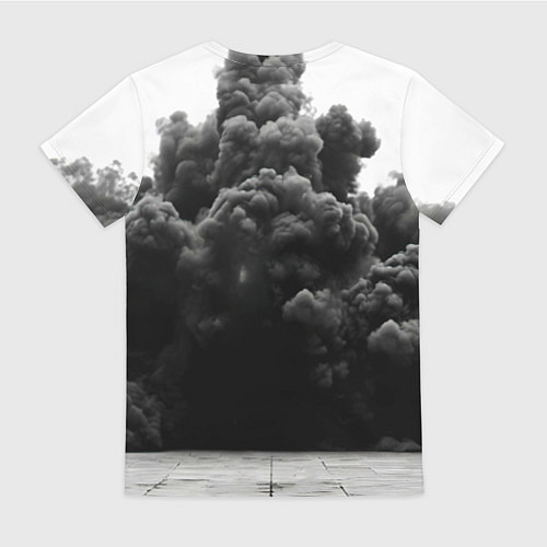 Женская футболка Мухаммед Али в черном дыму / 3D-принт – фото 2