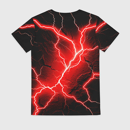 Женская футболка Lightning / 3D-принт – фото 2