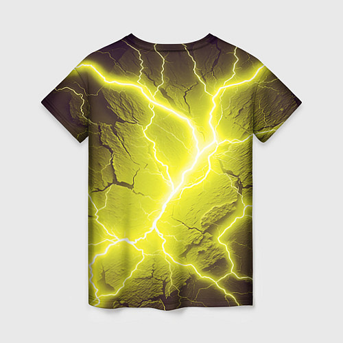 Женская футболка Color yellow black / 3D-принт – фото 2