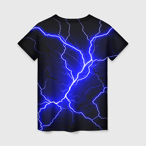 Женская футболка Color blue black / 3D-принт – фото 2
