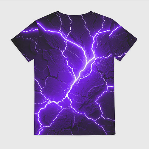 Женская футболка Color purple black / 3D-принт – фото 2