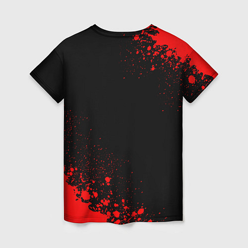 Женская футболка Demon Slayer - red gradient вертикально / 3D-принт – фото 2