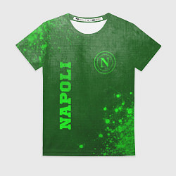 Женская футболка Napoli - green gradient вертикально