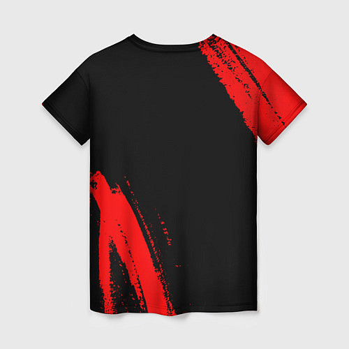 Женская футболка Galatasaray - red gradient вертикально / 3D-принт – фото 2