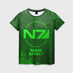 Футболка женская Mass Effect - green gradient, цвет: 3D-принт