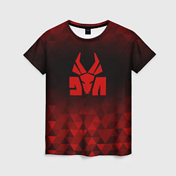 Женская футболка Die Antwoord red poly
