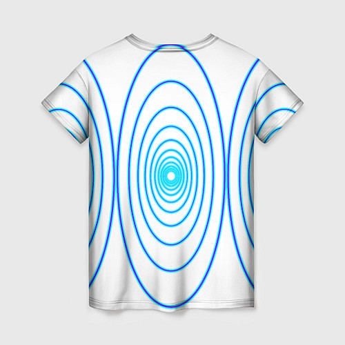 Женская футболка Овалы с свечением / 3D-принт – фото 2