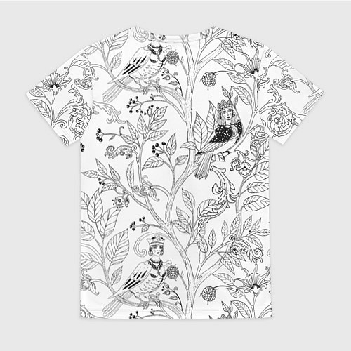 Женская футболка Птицы Сирин / 3D-принт – фото 2