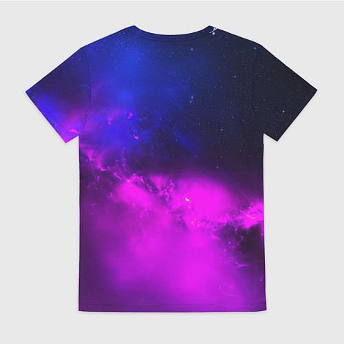 Женская футболка Космонавт среди облаков / 3D-принт – фото 2