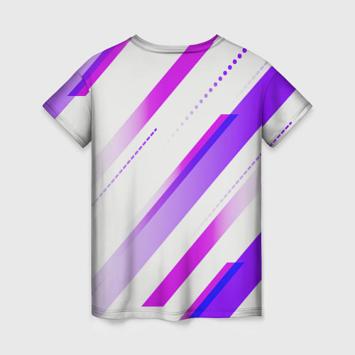 Женская футболка Color white pink / 3D-принт – фото 2