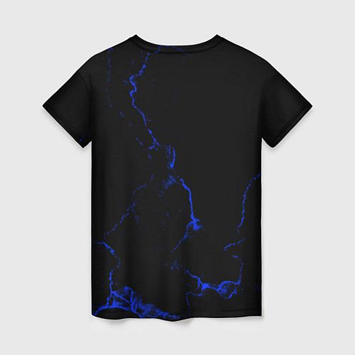 Женская футболка Color black blue / 3D-принт – фото 2