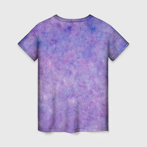 Женская футболка Фиолетовый свет фонаря / 3D-принт – фото 2