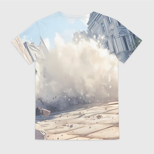 Женская футболка Русский медведь наступает / 3D-принт – фото 2