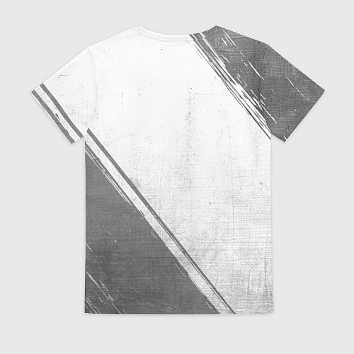 Женская футболка Real Madrid - white gradient вертикально / 3D-принт – фото 2