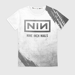 Футболка женская Nine Inch Nails - white gradient, цвет: 3D-принт