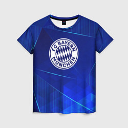 Футболка женская Bayern blue poly, цвет: 3D-принт