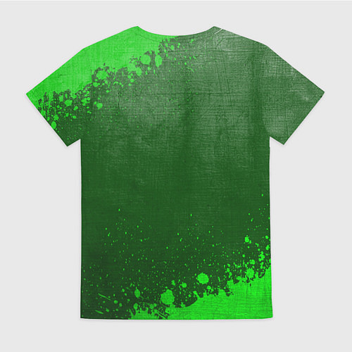 Женская футболка CreepyPasta - green gradient / 3D-принт – фото 2