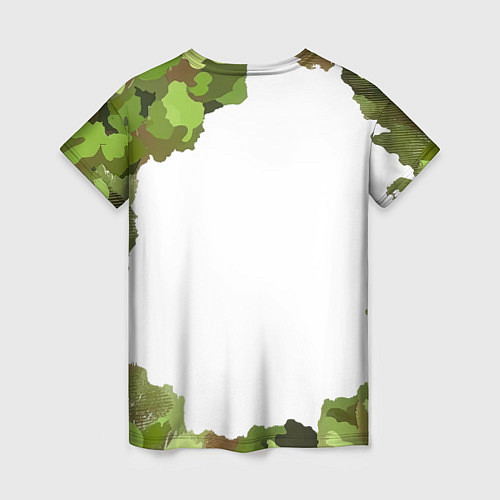 Женская футболка Камуфляж альпениста / 3D-принт – фото 2