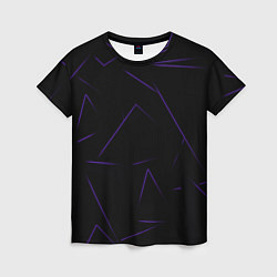 Футболка женская Color purple line, цвет: 3D-принт