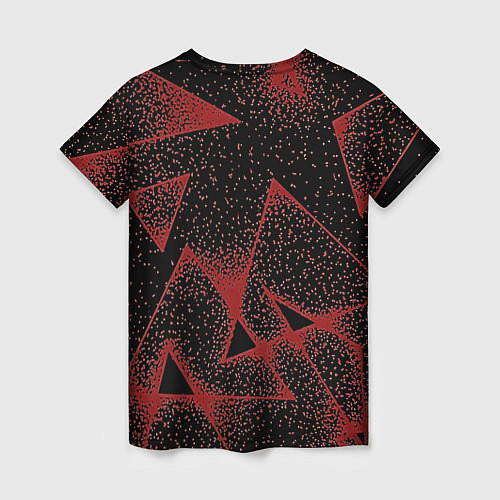 Женская футболка Triangles with dots / 3D-принт – фото 2